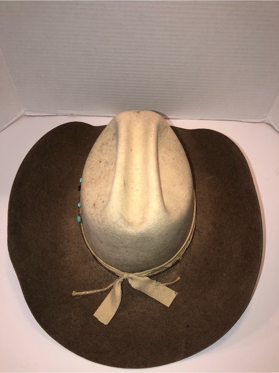 New Free People FP Cassidy Stone Wool Embellished Ombre Western Cowboy Hat Cap main image 5